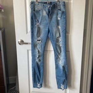 Holister Curvy High-Rise Super Skinny Jeans